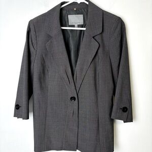 Classiques Entier Grey Wool Blend Blazer Jacket